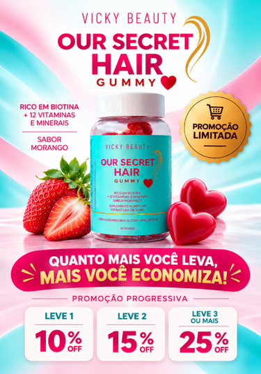 Vicky Beauty: quanto mais você leva, mais você economiza. Desconto progressivo na Gummies.