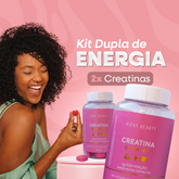 KIT DUPLA DE ENERGIA – 2x Creatina (frutas vermelhas) 🍓