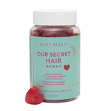 OUR SECRET HAIR - 12 Vitaminas e Minerais Sabor Morango (30 gomas)