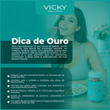6 UN. OUR SECRET HAIR GUMMY - 12 Vitaminas e Minerais Sabor Morango (30 GOMAS) - VICKY BEAUTY