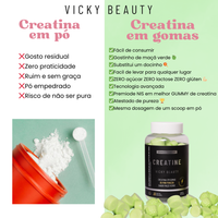 CREATINE - Creatina em Goma Sabor Maçã Verde (60 gomas)
