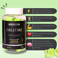CREATINE - Creatina em Goma Sabor Maçã Verde (60 gomas)