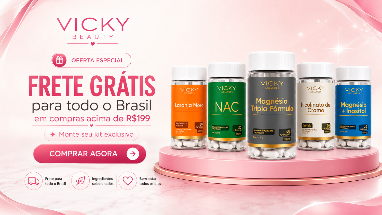 Vicky Beauty | Suplementos de beleza e bem-estar para a mulher moderna