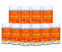 Kit 10x Laranja Moro com Café Verde e Cromo -  Vicky Wellness - 30 Cápsulas