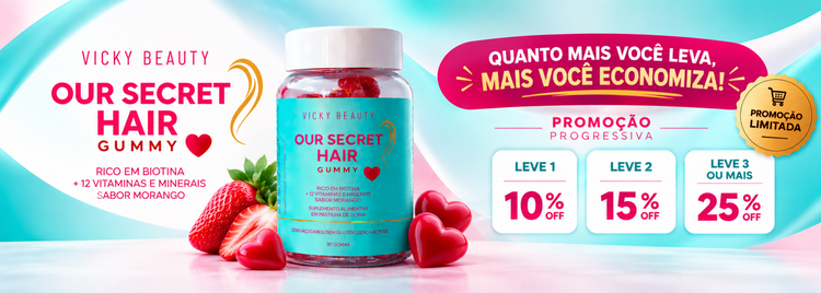 Vicky Beauty: quanto mais você leva, mais você economiza. Desconto progressivo nas cápsulas.