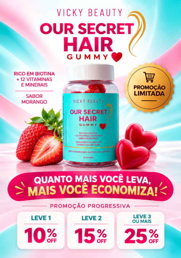 Vicky Beauty: quanto mais você leva, mais você economiza. Desconto progressivo na Gummies.