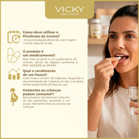 Kit 5x Picolinato de Cromo - Vicky Wellness