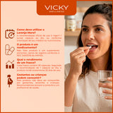 Kit 5x Laranja Moro com Café Verde e Cromo -  Vicky Wellness - 30 Cápsulas
