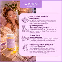 4 UN. PAUSE -  Melatoninas em Goma Sabor Maracujá (90 gomas) - VICKY BEAUTY