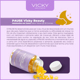 4 UN. PAUSE -  Melatoninas em Goma Sabor Maracujá (90 gomas) - VICKY BEAUTY