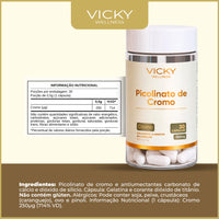 Kit 5x Picolinato de Cromo - Vicky Wellness