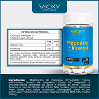 Kit Triplo 3x Magnésio + Inositol Vicky Wellness