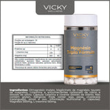Kit 10x Magnésio Tripla Fórmula  - Vicky Wellness L-Treonina - 60 Cápsulas
