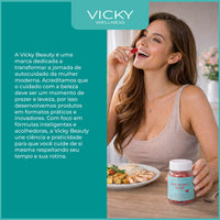 OUR SECRET HAIR GUMMY - 12 Vitaminas e Minerais Sabor Morango (30 GOMAS) - VICKY BEAUTY